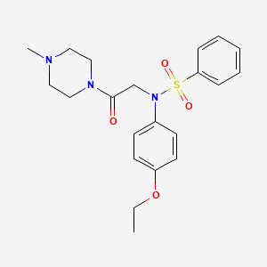 N-(4-ethoxyphenyl)-N-[2-(4-methyl-1-piperazinyl)-2-oxoethyl]benzenesulfonamide