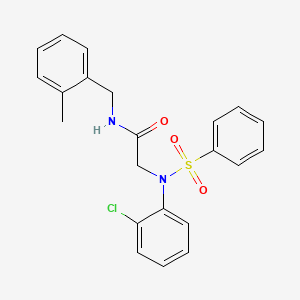 N~2~-(2-chlorophenyl)-N~1~-(2-methylbenzyl)-N~2~-(phenylsulfonyl)glycinamide