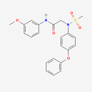 N~1~-(3-methoxyphenyl)-N~2~-(methylsulfonyl)-N~2~-(4-phenoxyphenyl)glycinamide