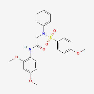 N~1~-(2,4-dimethoxyphenyl)-N~2~-[(4-methoxyphenyl)sulfonyl]-N~2~-phenylglycinamide