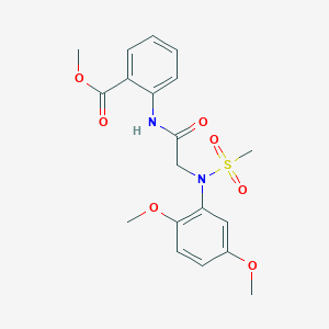 methyl 2-{[N-(2,5-dimethoxyphenyl)-N-(methylsulfonyl)glycyl]amino}benzoate