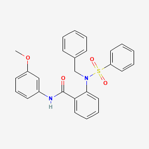 2-[benzyl(phenylsulfonyl)amino]-N-(3-methoxyphenyl)benzamide