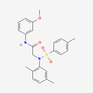 N~2~-(2,5-dimethylphenyl)-N~1~-(3-methoxyphenyl)-N~2~-[(4-methylphenyl)sulfonyl]glycinamide