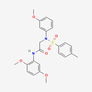 N~1~-(2,5-dimethoxyphenyl)-N~2~-(3-methoxyphenyl)-N~2~-[(4-methylphenyl)sulfonyl]glycinamide