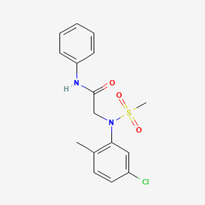 N~2~-(5-chloro-2-methylphenyl)-N~2~-(methylsulfonyl)-N~1~-phenylglycinamide