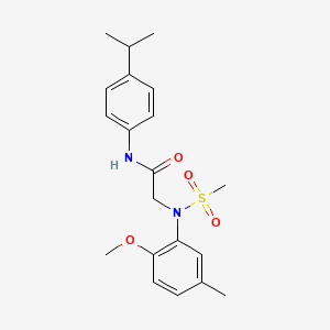 N~1~-(4-isopropylphenyl)-N~2~-(2-methoxy-5-methylphenyl)-N~2~-(methylsulfonyl)glycinamide