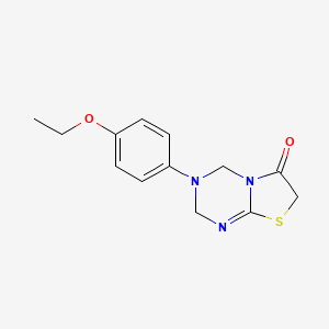 molecular formula C13H15N3O2S B3479807 3-(4-ethoxyphenyl)-3,4-dihydro-2H-[1,3]thiazolo[3,2-a][1,3,5]triazin-6(7H)-one 