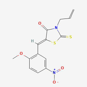 3-allyl-5-(2-methoxy-5-nitrobenzylidene)-2-thioxo-1,3-thiazolidin-4-one