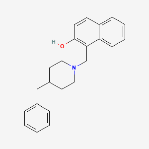 molecular formula C23H25NO B3479924 1-[(4-benzyl-1-piperidinyl)methyl]-2-naphthol 