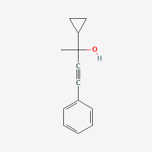 molecular formula C13H14O B3479970 2-环丙基-4-苯基-3-丁炔-2-醇 