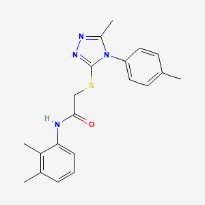 molecular formula C20H22N4OS B3479988 N-(2,3-dimethylphenyl)-2-{[5-methyl-4-(4-methylphenyl)-4H-1,2,4-triazol-3-yl]thio}acetamide 