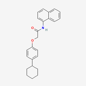 molecular formula C24H25NO2 B3480163 2-(4-cyclohexylphenoxy)-N-1-naphthylacetamide 