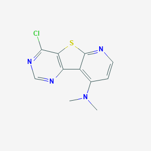 molecular formula C11H9ClN4S B3480223 4-chloro-N,N-dimethylpyrido[3',2':4,5]thieno[3,2-d]pyrimidin-9-amine 