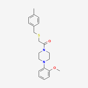 molecular formula C21H26N2O2S B3480304 1-(2-methoxyphenyl)-4-{[(4-methylbenzyl)thio]acetyl}piperazine 