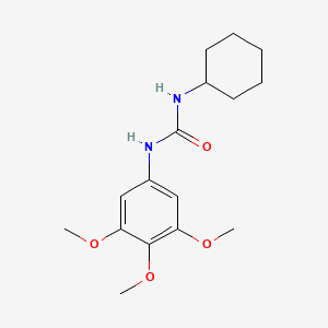 molecular formula C16H24N2O4 B3480389 N-cyclohexyl-N'-(3,4,5-trimethoxyphenyl)urea CAS No. 1041-18-5