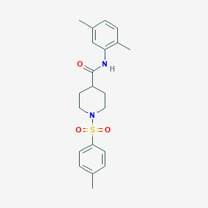 molecular formula C21H26N2O3S B3480517 N-(2,5-dimethylphenyl)-1-[(4-methylphenyl)sulfonyl]-4-piperidinecarboxamide 
