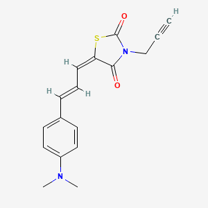 molecular formula C17H16N2O2S B3480575 5-{3-[4-(dimethylamino)phenyl]-2-propen-1-ylidene}-3-(2-propyn-1-yl)-1,3-thiazolidine-2,4-dione 