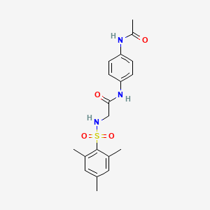 N~1~-[4-(acetylamino)phenyl]-N~2~-(mesitylsulfonyl)glycinamide