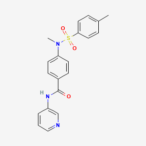 molecular formula C20H19N3O3S B3480624 4-{methyl[(4-methylphenyl)sulfonyl]amino}-N-3-pyridinylbenzamide 