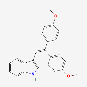 molecular formula C24H21NO2 B3480682 3-[2,2-bis(4-methoxyphenyl)vinyl]-1H-indole 
