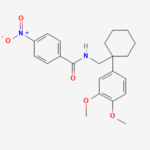 N-{[1-(3,4-dimethoxyphenyl)cyclohexyl]methyl}-4-nitrobenzamide