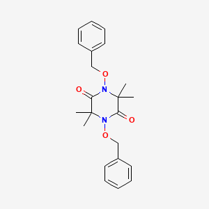 molecular formula C22H26N2O4 B3480718 1,4-bis(benzyloxy)-3,3,6,6-tetramethyl-2,5-piperazinedione 