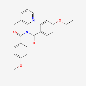 molecular formula C24H24N2O4 B3480725 4-ethoxy-N-(4-ethoxybenzoyl)-N-(3-methyl-2-pyridinyl)benzamide 