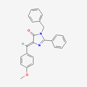 molecular formula C24H20N2O2 B3480737 3-benzyl-5-(4-methoxybenzylidene)-2-phenyl-3,5-dihydro-4H-imidazol-4-one 