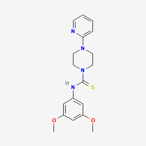molecular formula C18H22N4O2S B3480793 N-(3,5-dimethoxyphenyl)-4-(2-pyridinyl)-1-piperazinecarbothioamide 