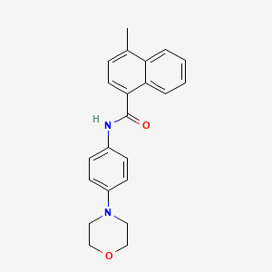 4-methyl-N-[4-(4-morpholinyl)phenyl]-1-naphthamide