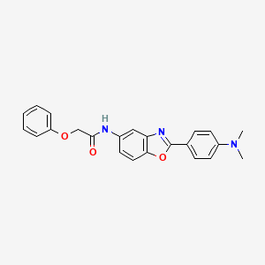 molecular formula C23H21N3O3 B3480824 N-{2-[4-(dimethylamino)phenyl]-1,3-benzoxazol-5-yl}-2-phenoxyacetamide 