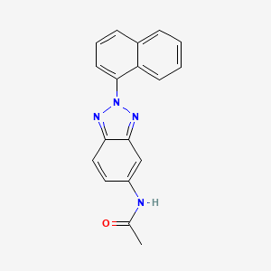 molecular formula C18H14N4O B3480831 N-[2-(1-naphthyl)-2H-1,2,3-benzotriazol-5-yl]acetamide 