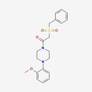 molecular formula C20H24N2O4S B3480929 1-[(benzylsulfonyl)acetyl]-4-(2-methoxyphenyl)piperazine 