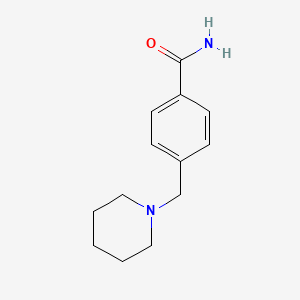 molecular formula C13H18N2O B3480937 4-(1-piperidinylmethyl)benzamide 