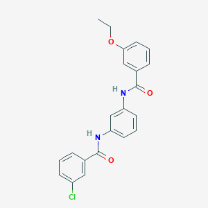 3-chloro-N-{3-[(3-ethoxybenzoyl)amino]phenyl}benzamide