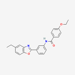 4-ethoxy-N-[3-(5-ethyl-1,3-benzoxazol-2-yl)phenyl]benzamide
