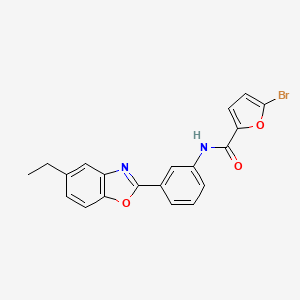 molecular formula C20H15BrN2O3 B3480978 5-bromo-N-[3-(5-ethyl-1,3-benzoxazol-2-yl)phenyl]-2-furamide 