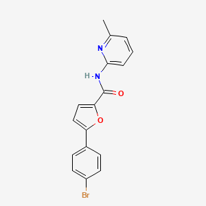 molecular formula C17H13BrN2O2 B3481012 5-(4-bromophenyl)-N-(6-methyl-2-pyridinyl)-2-furamide 
