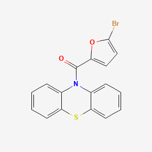 molecular formula C17H10BrNO2S B3481025 10-(5-bromo-2-furoyl)-10H-phenothiazine 