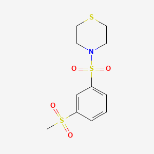 4-{[3-(methylsulfonyl)phenyl]sulfonyl}thiomorpholine