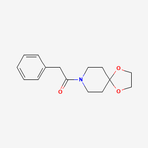 molecular formula C15H19NO3 B3481158 8-(苯乙酰基)-1,4-二氧杂-8-氮杂螺[4.5]癸烷 