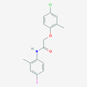 molecular formula C16H15ClINO2 B3481208 2-(4-chloro-2-methylphenoxy)-N-(4-iodo-2-methylphenyl)acetamide 