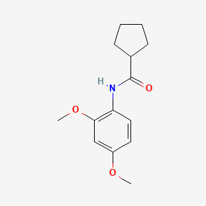 molecular formula C14H19NO3 B3481329 N-(2,4-dimethoxyphenyl)cyclopentanecarboxamide 