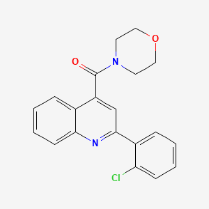 molecular formula C20H17ClN2O2 B3481342 2-(2-chlorophenyl)-4-(4-morpholinylcarbonyl)quinoline 