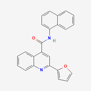 molecular formula C24H16N2O2 B3481371 2-(2-furyl)-N-1-naphthyl-4-quinolinecarboxamide 