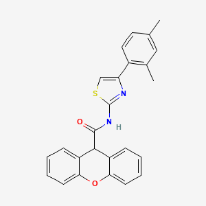 molecular formula C25H20N2O2S B3481382 N-[4-(2,4-dimethylphenyl)-1,3-thiazol-2-yl]-9H-xanthene-9-carboxamide 