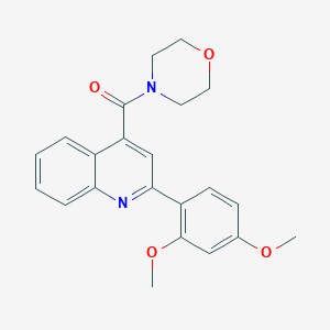 molecular formula C22H22N2O4 B3481420 2-(2,4-dimethoxyphenyl)-4-(4-morpholinylcarbonyl)quinoline 