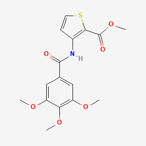 molecular formula C16H17NO6S B3481426 methyl 3-[(3,4,5-trimethoxybenzoyl)amino]-2-thiophenecarboxylate 