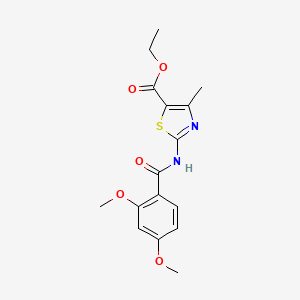 molecular formula C16H18N2O5S B3481449 ethyl 2-[(2,4-dimethoxybenzoyl)amino]-4-methyl-1,3-thiazole-5-carboxylate 
