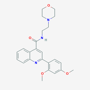 2-(2,4-dimethoxyphenyl)-N-[2-(4-morpholinyl)ethyl]-4-quinolinecarboxamide